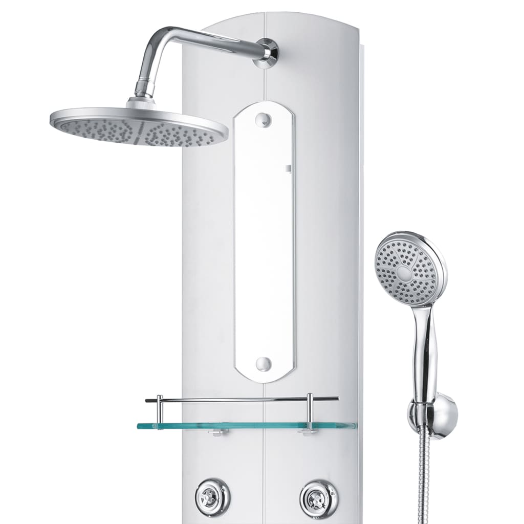 Colonne de douche hydromassante 4 jets avec tablette en verre — vue 4