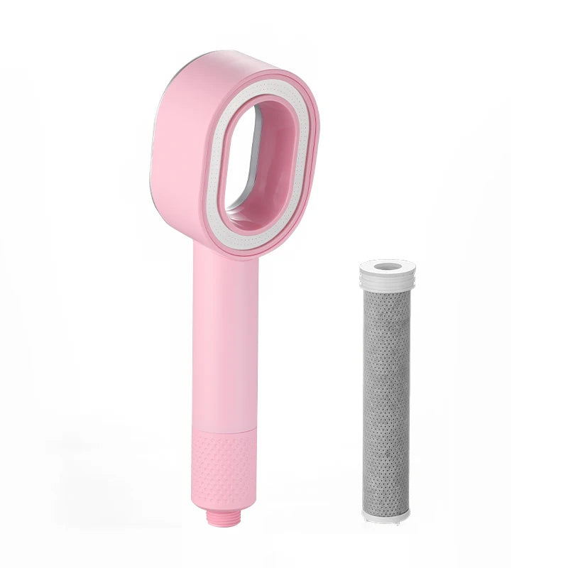 Douchette annulaire filtrante avec trois cartouches de rechange — Rose, 1 cartouche