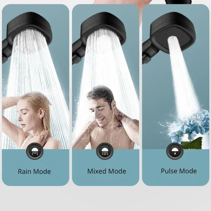 Douchette de douche 3 modes avec bouton d'arrêt et cartouche filtrante — vue 9