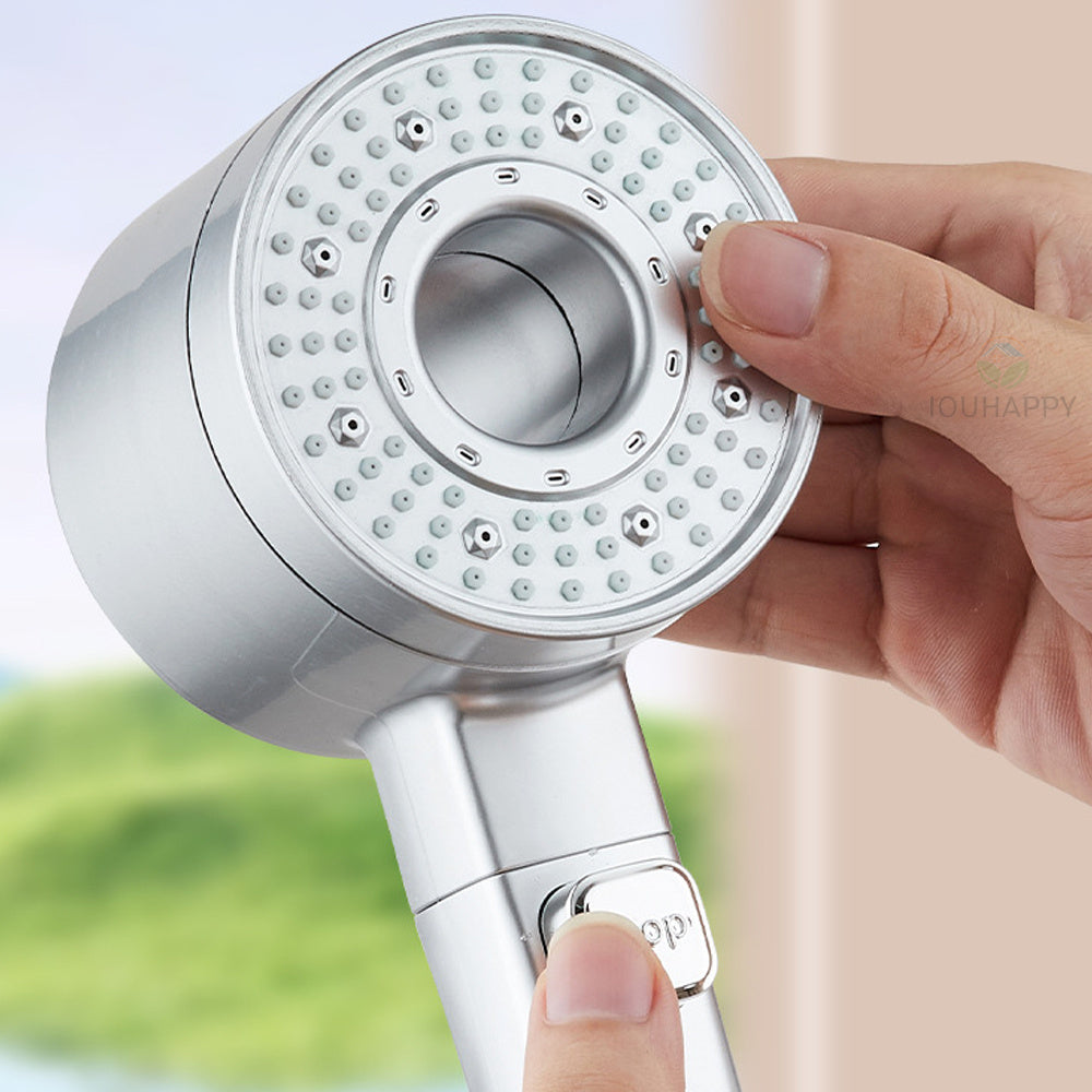 Douchette de douche 5 jets avec bouton d'arrêt, argent ou gris — vue 18