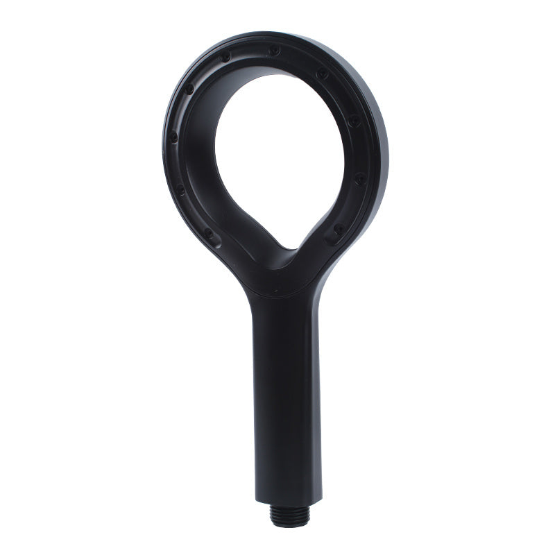 Douchette de douche annulaire haute pression, noire — vue 2