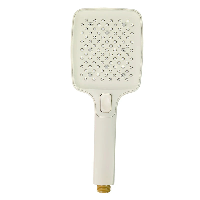 Douchette de douche blanche 3 modes avec buses silicone autonettoyantes — vue 7