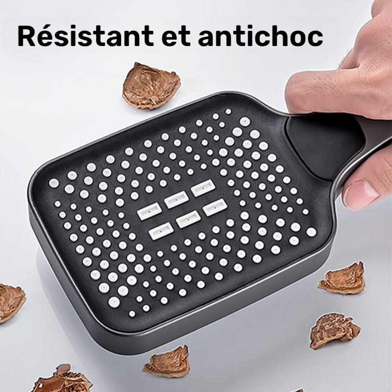 Douchette filtrante carrée avec 4 cartouches, noire ou chromée — vue 9