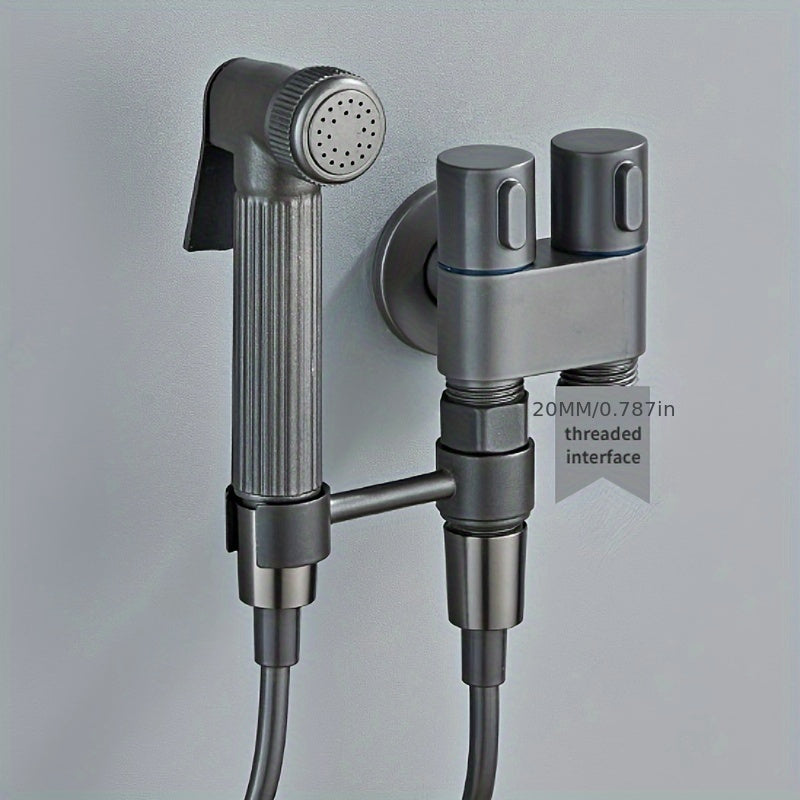 Douchette hygiénique WC à raccord 20 mm, trois finitions — Gris