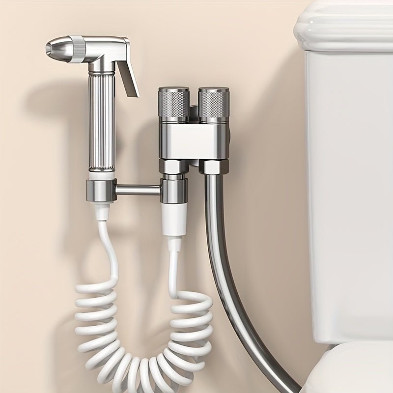 Douchette hygiénique WC avec support sans perçage et flexible télescopique — vue 20