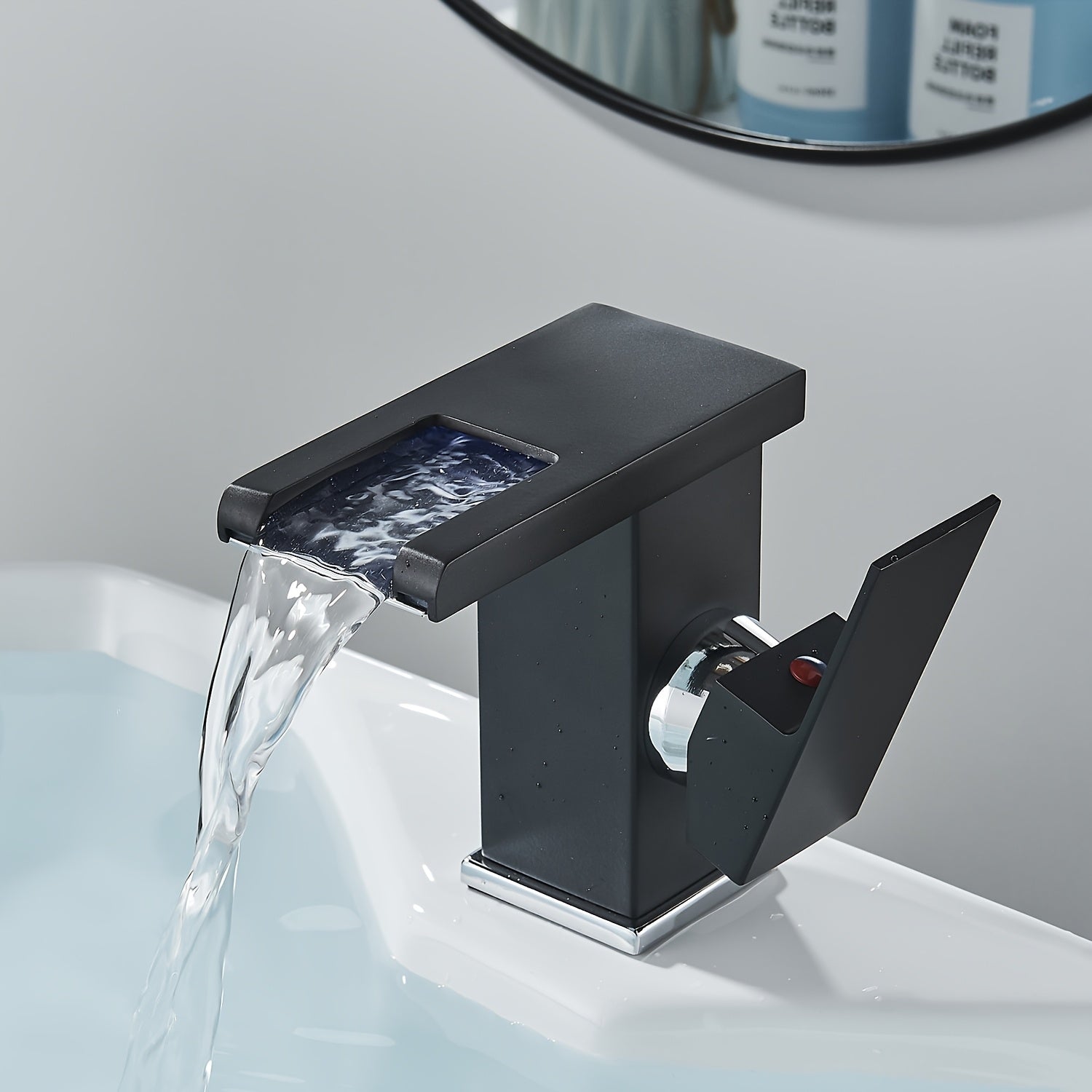 Robinet de lavabo cascade en acier inoxydable, acier inoxydable