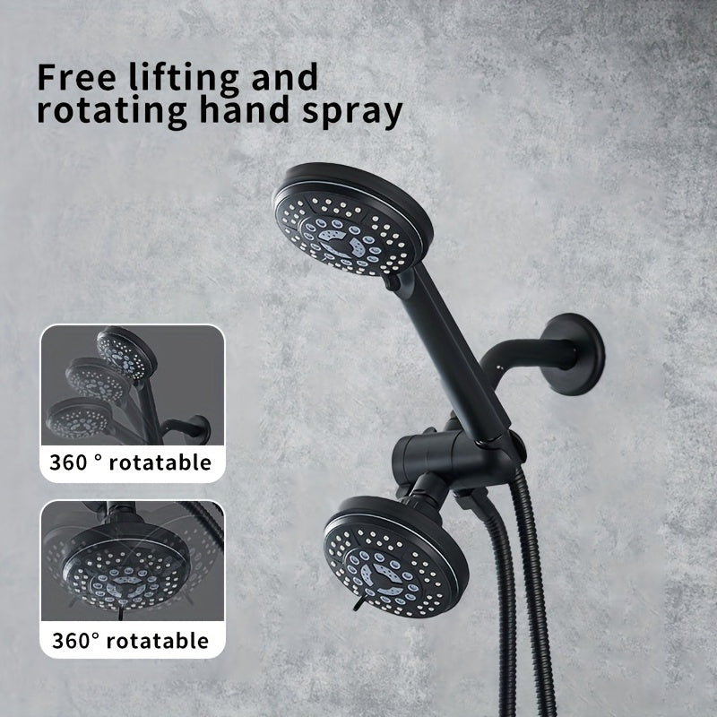 Ensemble de douche deux têtes avec inverseur 3 voies et flexible de 1,47 m — vue 8