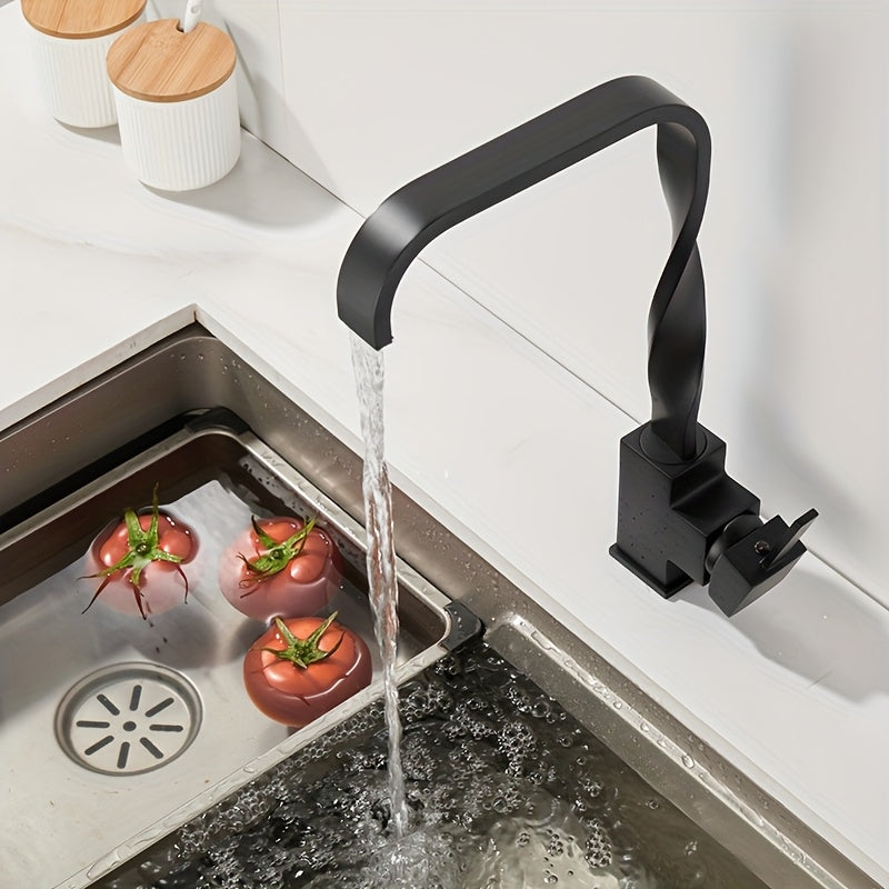 Robinet de cuisine à bec rotatif en laiton, raccord 1/2