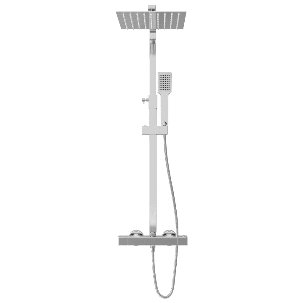 Colonne de douche en acier inoxydable, pose mural