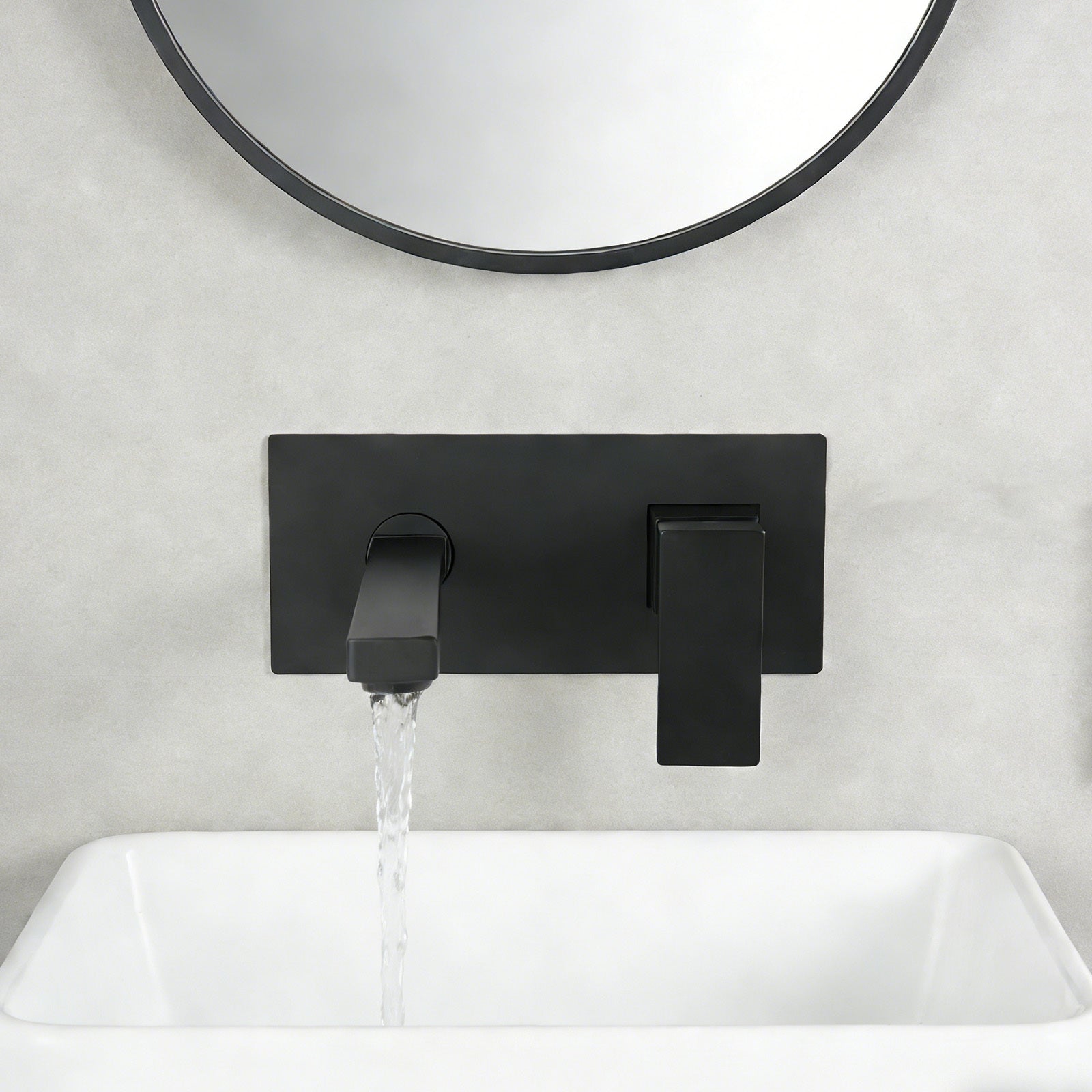 Mitigeur mural cascade noir pour vasque — vue 5
