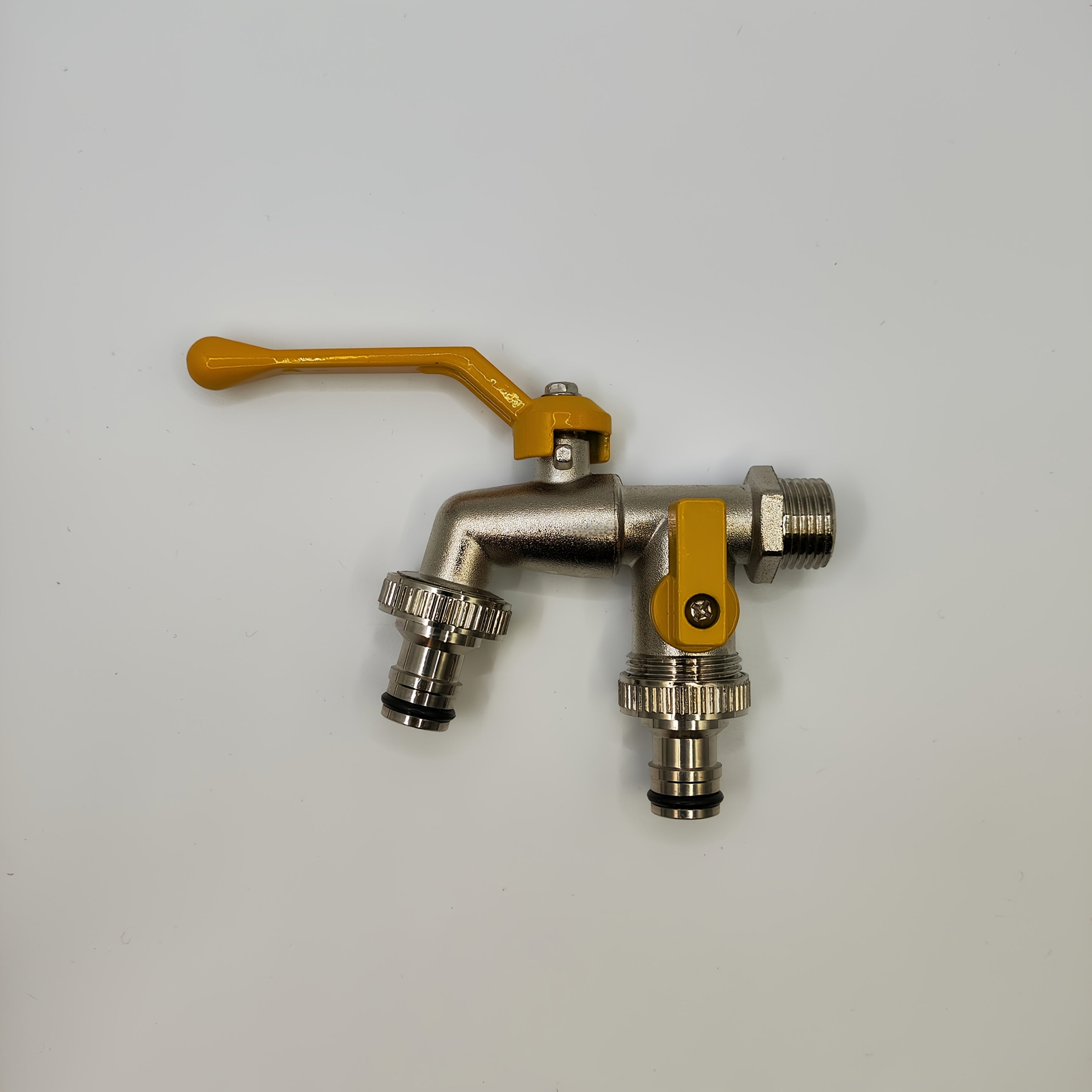 Robinet de jardin laiton double sortie 1/2 et 3/4 pouce — vue 4