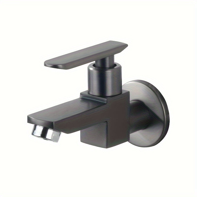 Robinet mural plat design, doré, noir ou gris anthracite — Gris